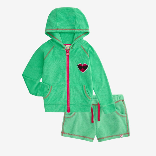 appaman Spring Hoodie Set Mint