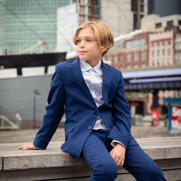 Appaman Stretchy Mod Suit Estate Blue