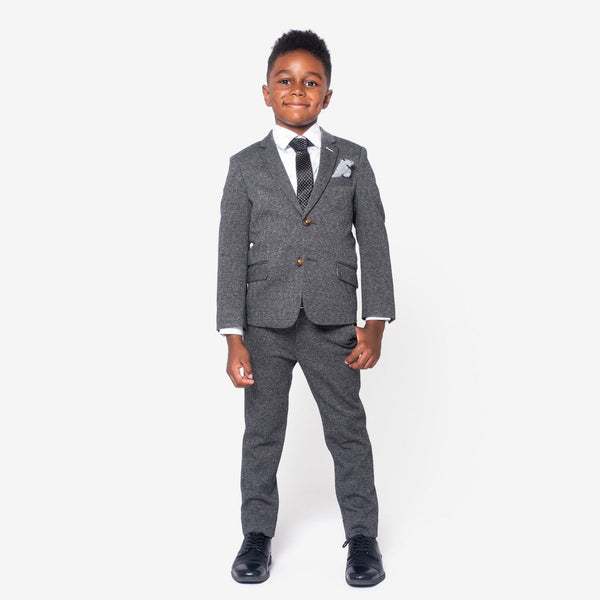 Appaman Stretchy Mod Suit Noir Micro Plaid