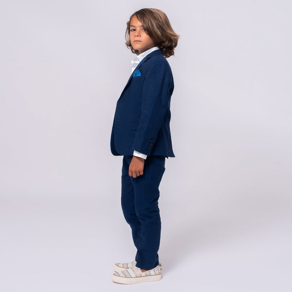 Appaman Stretchy Suit Pant Estate Blue Linen
