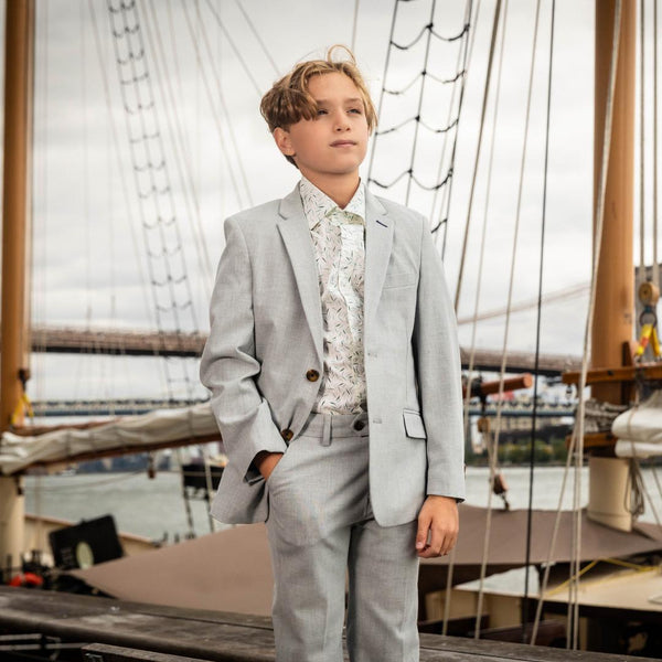 Appaman Stretchy Suit Pant High Rise Grey