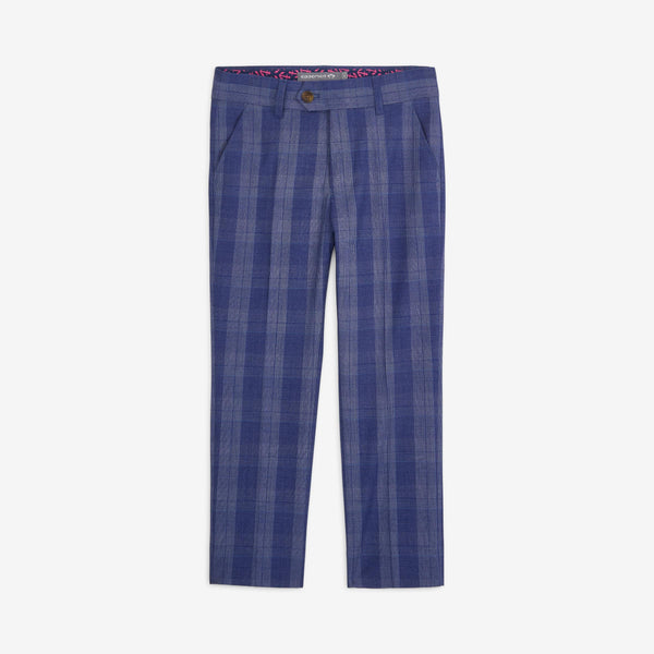 appaman Stretchy Suit Pant Indigo Glen Plaid