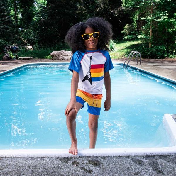 Appaman Swim Trunks Retro Stripes