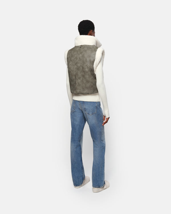 Apparis Alex Vest Sage & Blanc