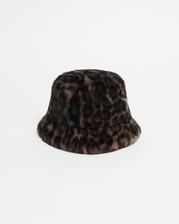 apparis Amara Bucket Hat Dark Leopard