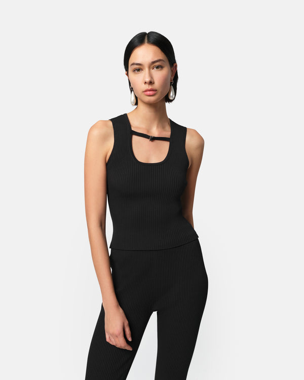 apparis Blake Scoop Tank Noir