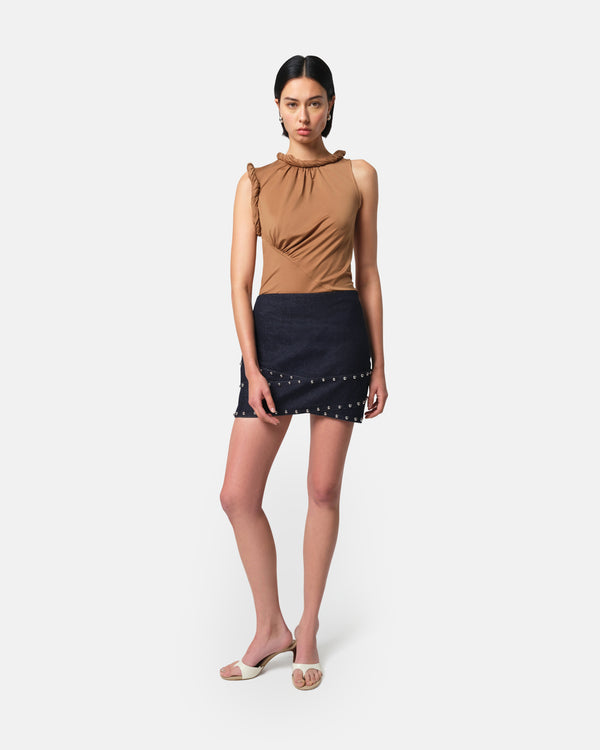 Apparis Bullet Crossover Skirt Indigo
