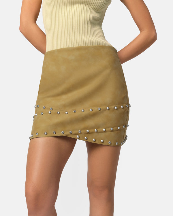 Apparis Bullet Crossover Skirt Sepia