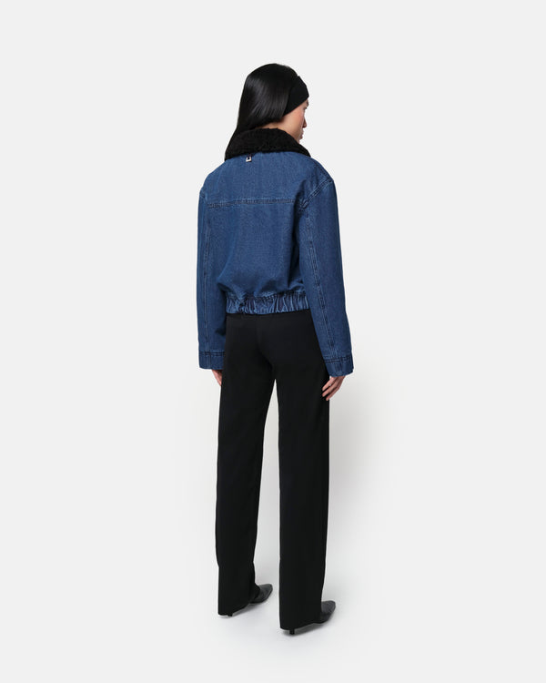 Apparis Carine Bomber Indigo & Noir