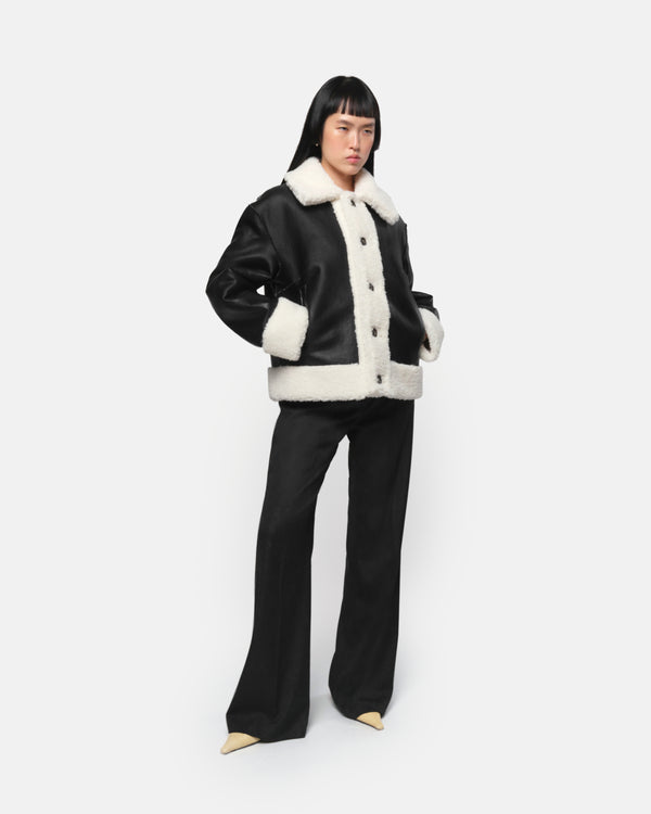 Apparis Charlie Coat Blanc