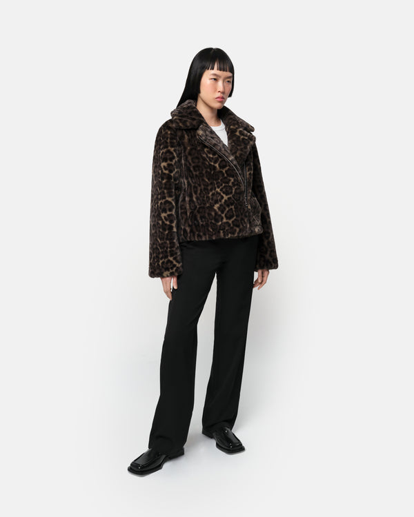 Apparis Dahlia Biker Dark Leopard