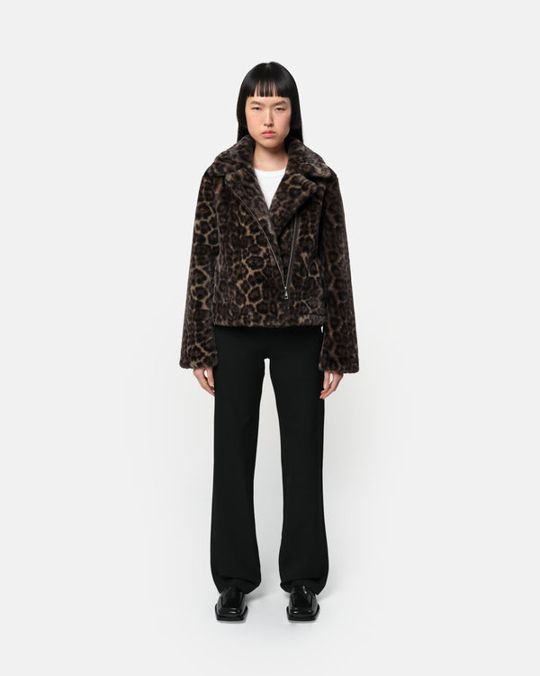 apparis Dahlia Biker Dark Leopard