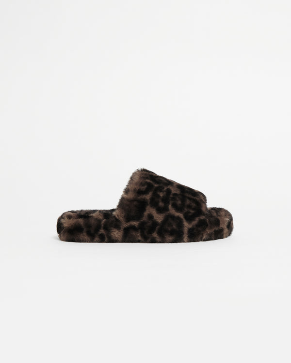 apparis Dillon Slide Dark Leopard