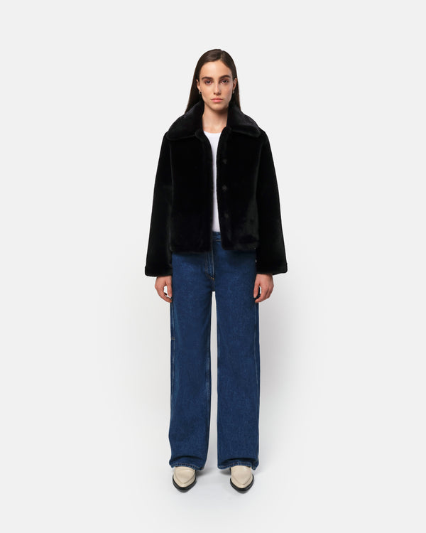 apparis Elis Coat Noir