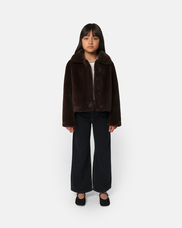 Apparis Elis Kids Coat ESPRESSO