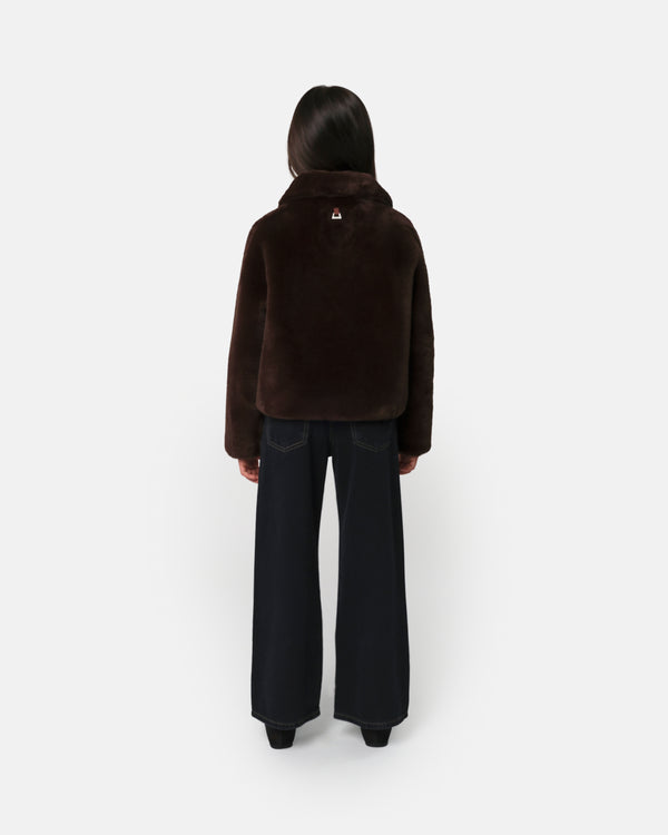 Apparis Elis Kids Coat ESPRESSO