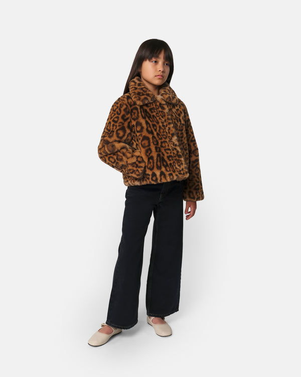 apparis Elis Kids Coat Leopard