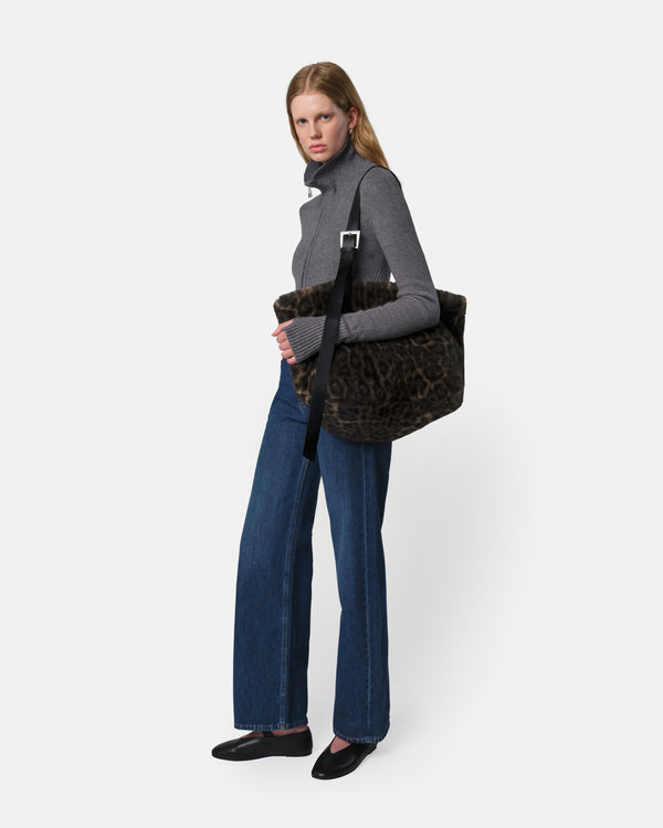 Apparis Esti Tote Dark Leopard