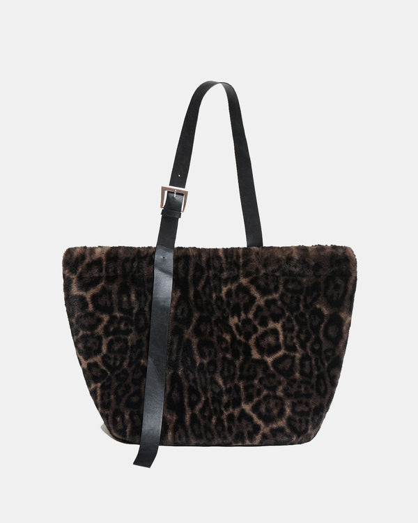 apparis Esti Tote Dark Leopard
