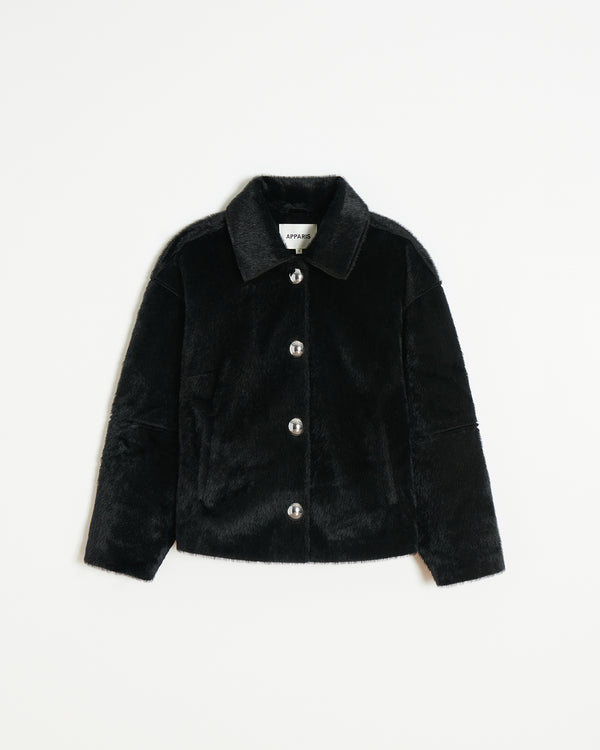 Apparis Indio Pony Jacket Noir