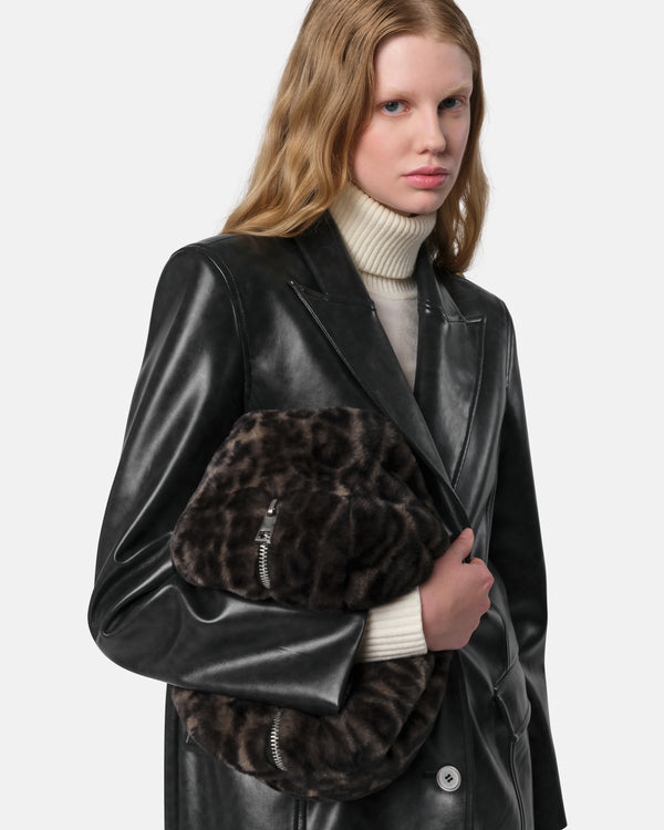 Apparis Jumbo Noor Pochette Dark Leopard