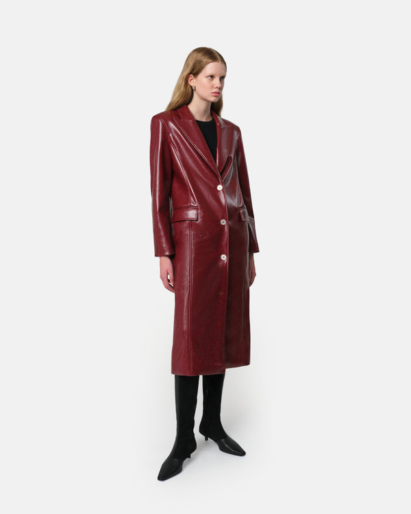 Apparis Lauren Overcoat Crimson