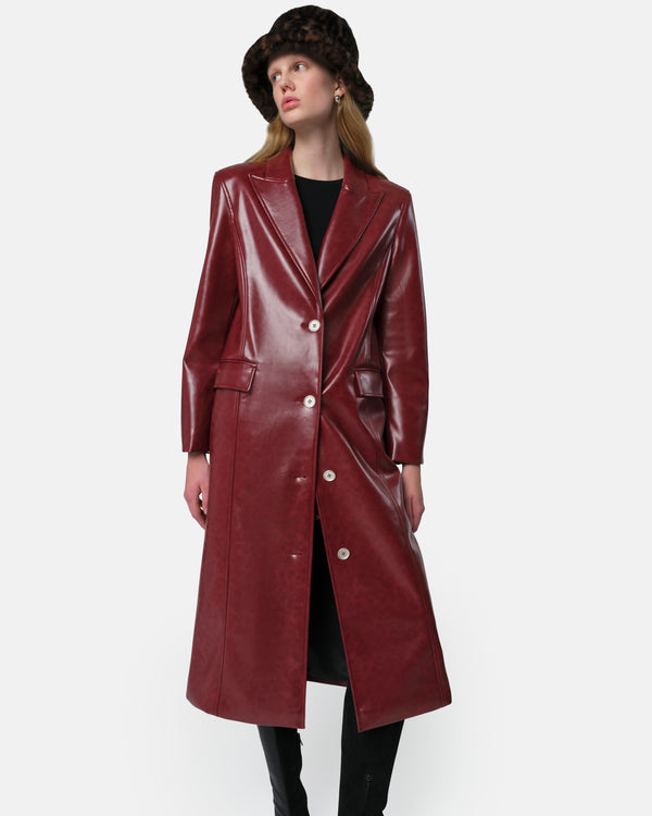 Apparis Lauren Overcoat Crimson