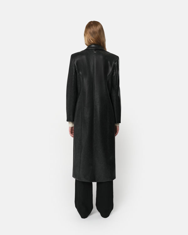 Apparis Lauren Overcoat Noir