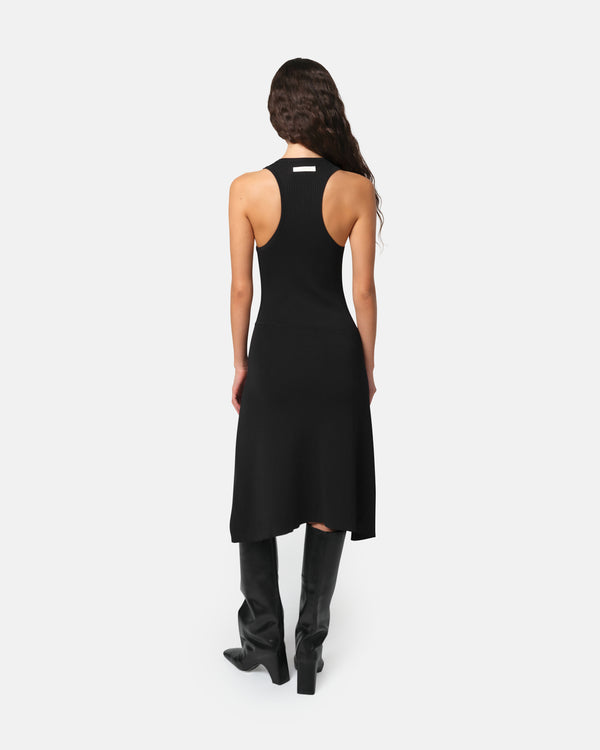 Apparis Leo Midi Dress Noir