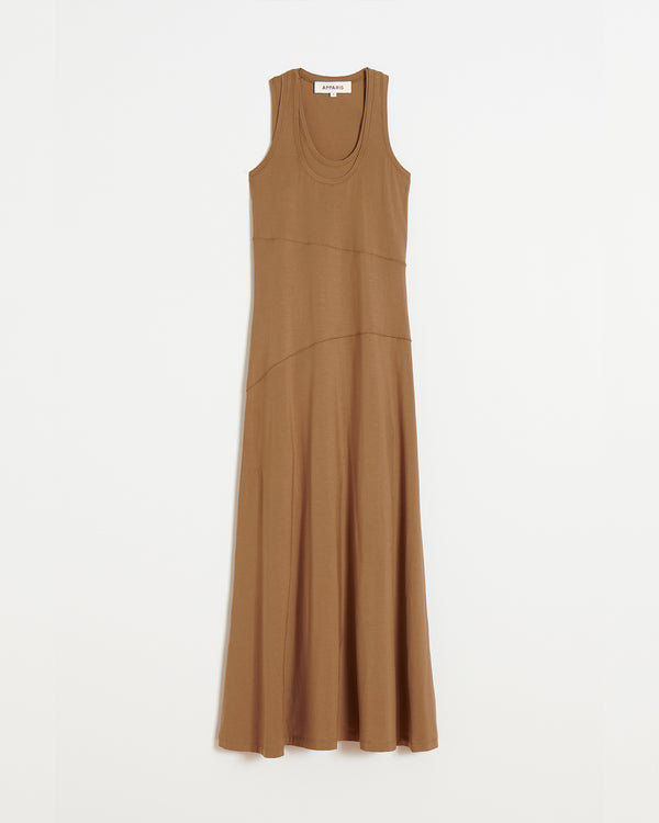 Apparis Lynn Maxi Dress Saddle Brown
