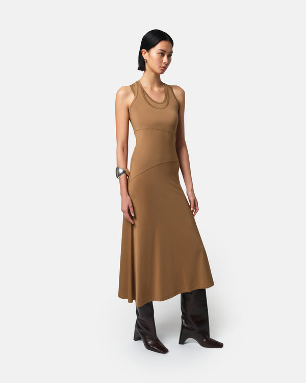 Apparis Lynn Maxi Dress Saddle Brown
