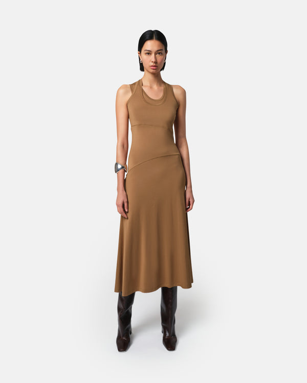 apparis Lynn Maxi Dress Saddle Brown