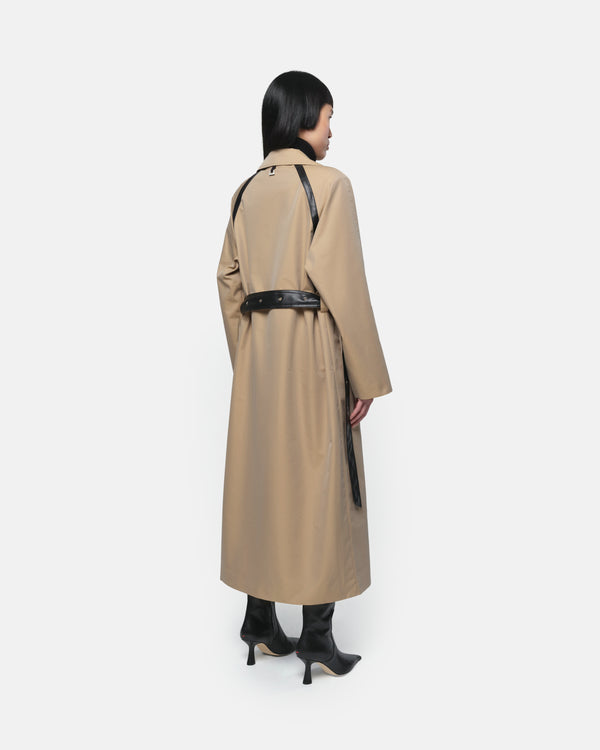 Apparis Marge Trench Almond & Noir