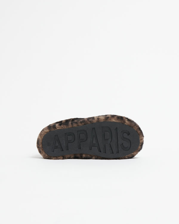 Apparis Misha Slipper Dark Leopard