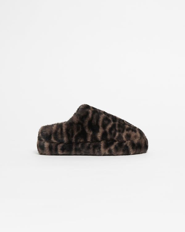 apparis Misha Slipper Dark Leopard