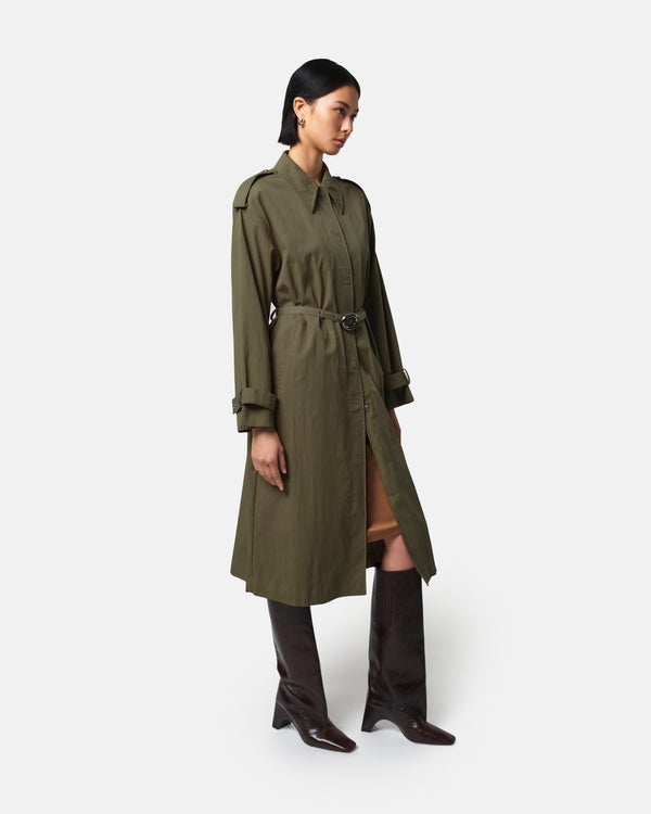 Apparis Ozzy Trench Coat Desert Green