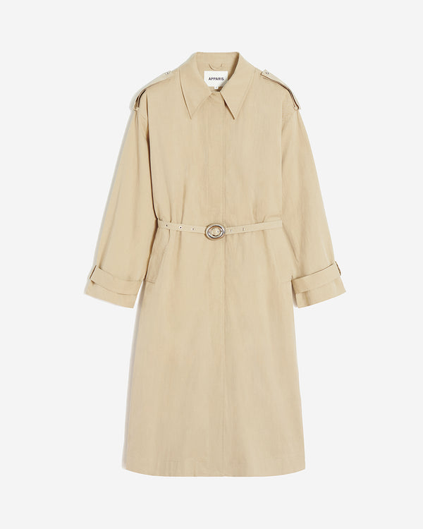 Apparis Ozzy Trench Coat Sandstone