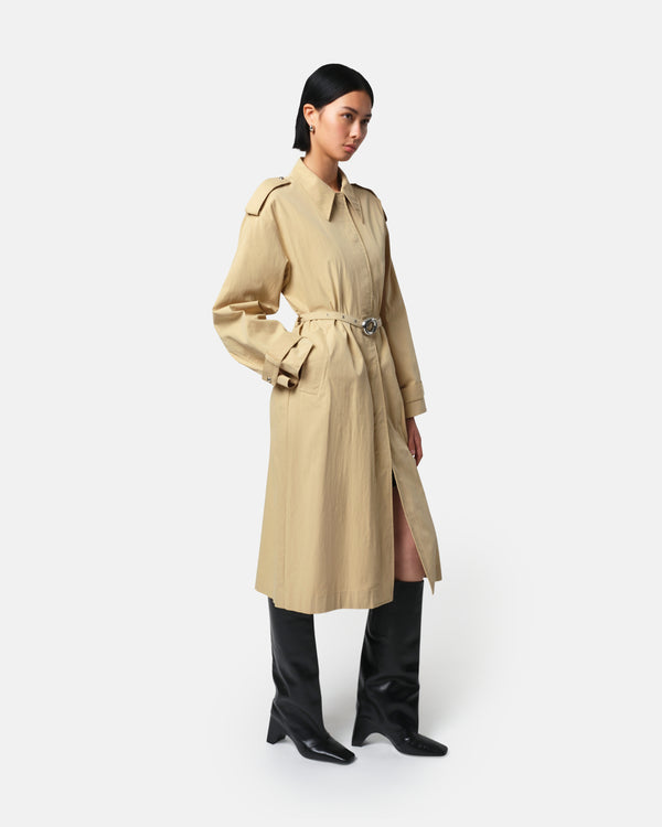 Apparis Ozzy Trench Coat Sandstone