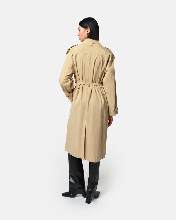 Apparis Ozzy Trench Coat Sandstone