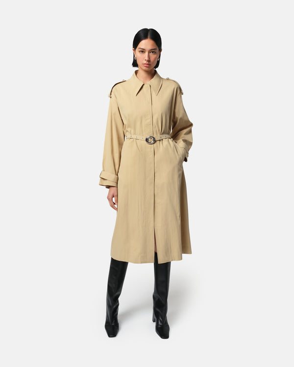 apparis Ozzy Trench Coat Sandstone