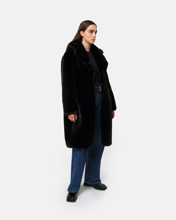 Apparis Steffi Coat Noir