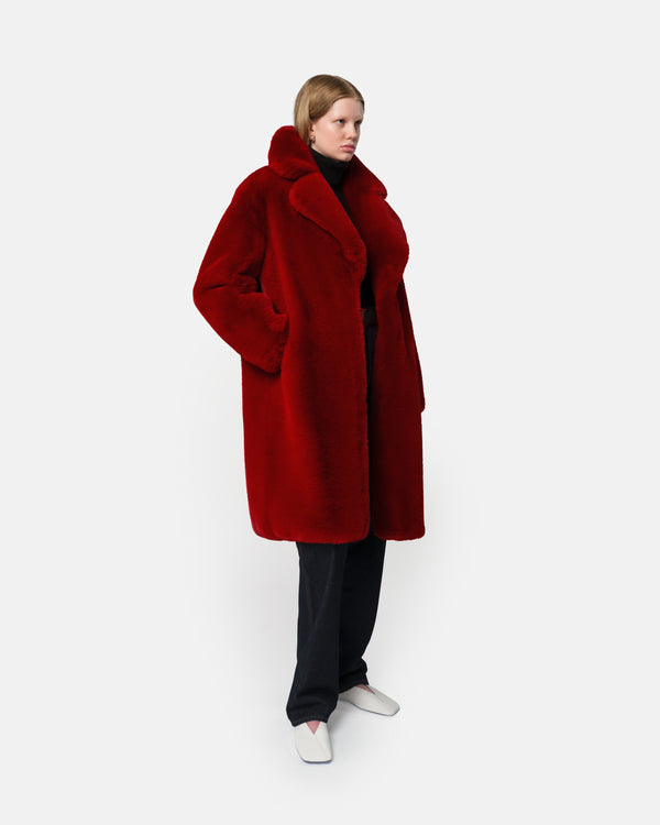 Apparis Steffi Coat Rouge