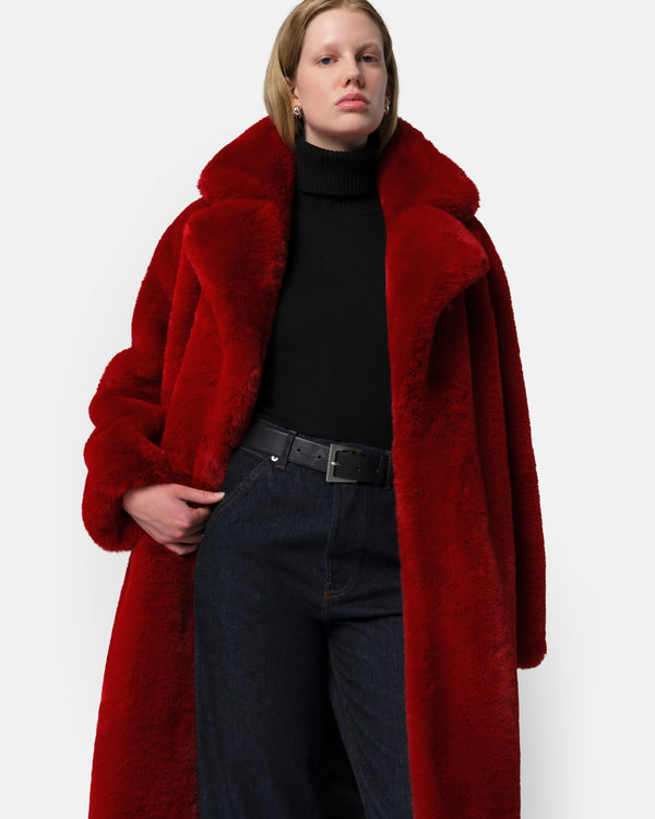 Apparis Steffi Coat Rouge