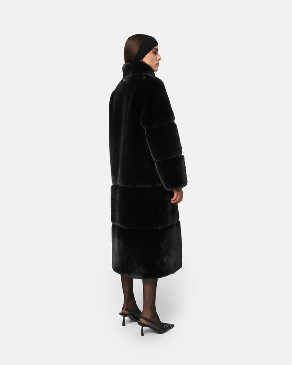 Apparis Sylke Coat Noir