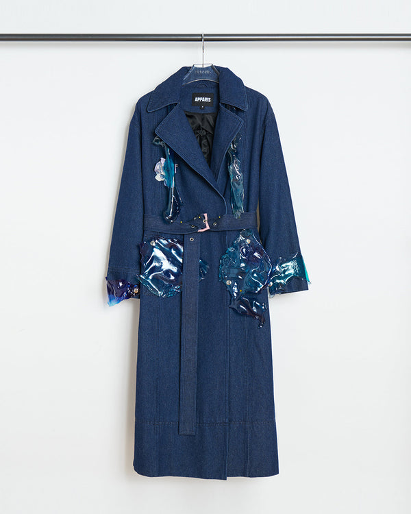 apparis Tate Denim Trench x Caroline Zimbalist
