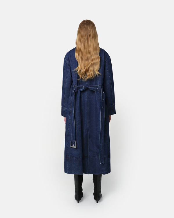 Apparis Tate Trench Indigo