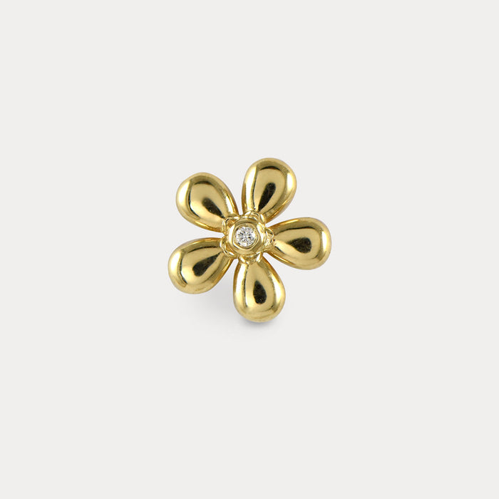 apples & figs 14k Gold & Diamond DAISY SINGLE STUD