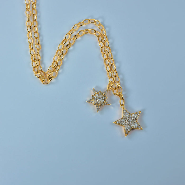 apples & figs Celestial Charm Star Vermeil Necklace
