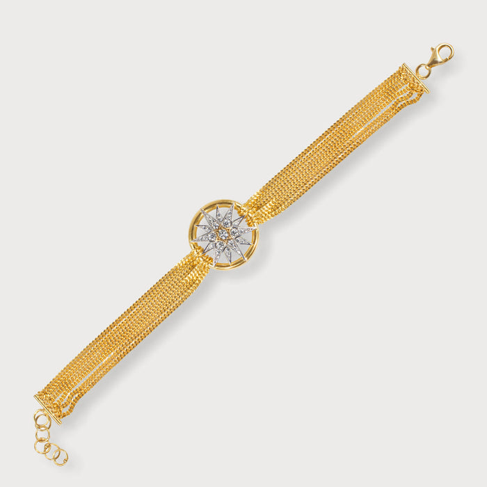 apples & figs Celestial Star Vermeil Chain Bracelet