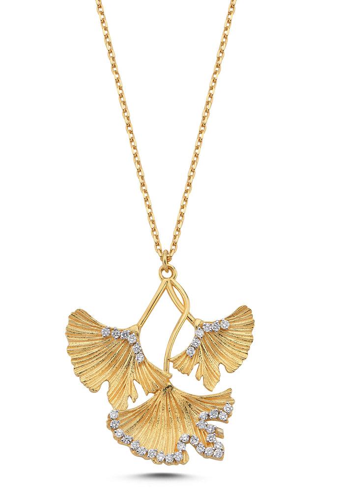 apples & figs Ginkgo Blossom Diamond Pendant